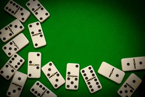 Dominoes frame Foto stock