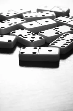 Dominoes Game Foto stock