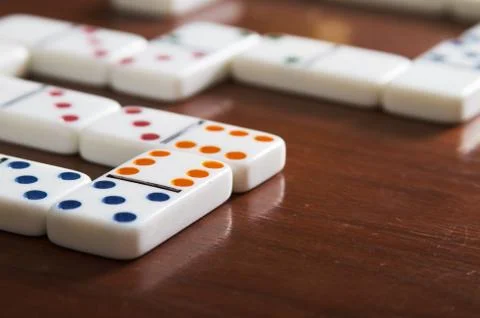 Dominoes Game Foto stock