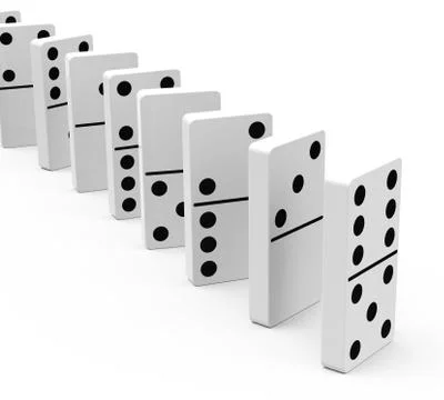 The dominoes Stock Illustration