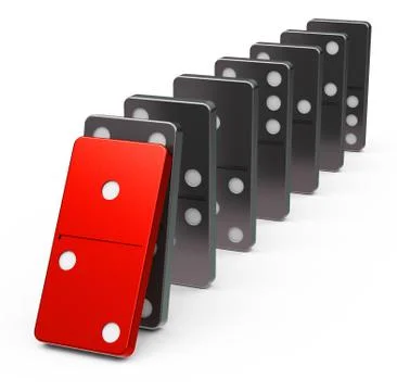 The dominoes Stock Illustration
