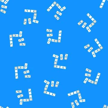 Dominoes set board table vector seamless pattern イラスト素材