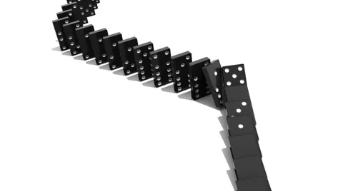 DOMINOS 11 ZIG ZAG Stock Footage 948237