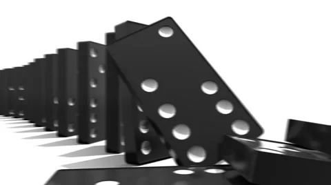DOMINOS 12 ZIG ZAG Stock Footage 948455