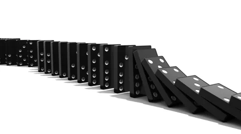 DOMINOS 13 ZIG ZAG Stock Footage 948246