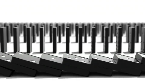 DOMINOS 3 Stock Footage 777079