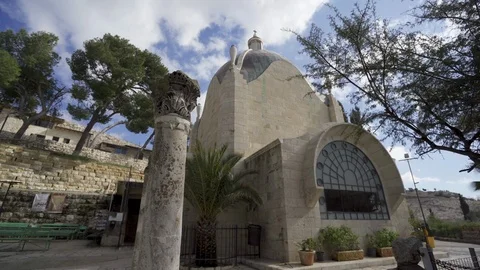 Dominus Flevit Church, Jerusalem, Israel Stock Footage