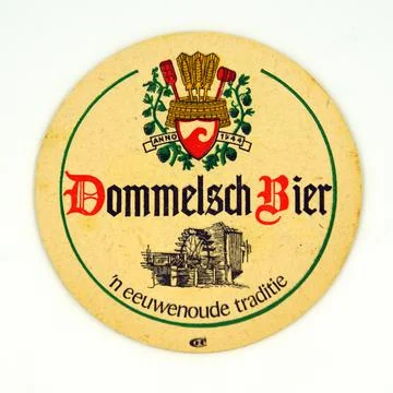 Dommelsch Bier coaster Stock Photos