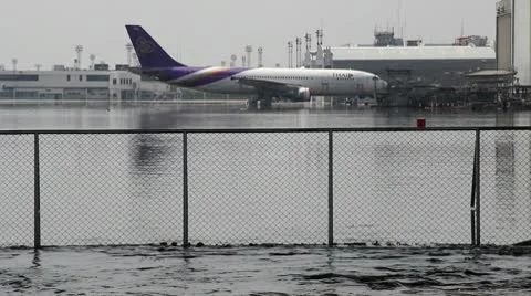 Don Mueang Floods file 0366 Stock Footage 10745142