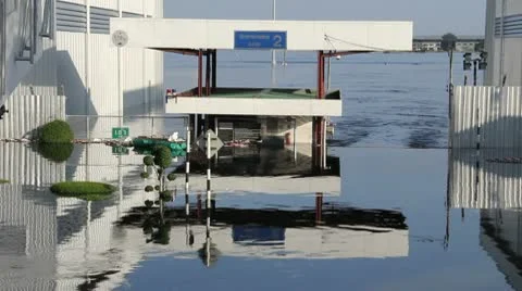 Don Mueang Floods file 1108 Stock Footage 10740853