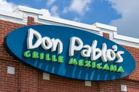 Don Pablo's Grille Mexicana Exterior and Sign Stock Photos