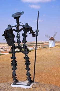 Don Quijote Statue Stock Photos