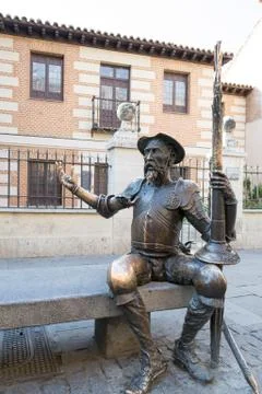 Don Quiote statue Stock Photos