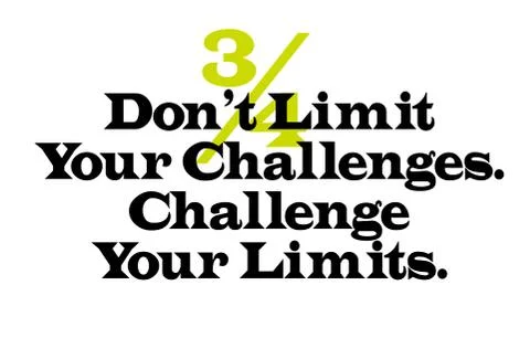 Don t Limit Your Challenges. Challenge Your Limits Stock-Illustration