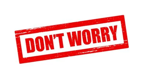Don t worry Stock Illustration