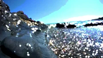 Donabate Reflecting Sea Water Effects Stock Footage 85952005