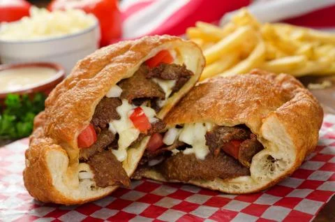 Donair calzone Stock Photos