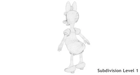 3D Model: Donald and Daisy Duck ~ Buy Now #90998075 | Pond5