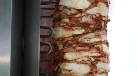 Donar Kebab on grill Stock Footage 55597394