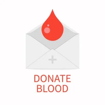 Donate blood concept Stock Illustration