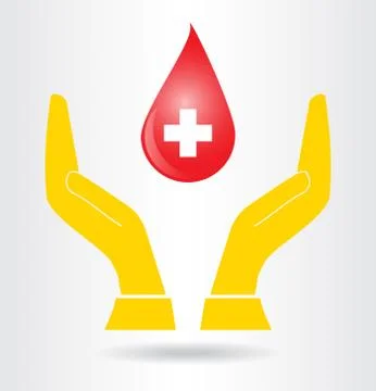 Donate blood. Illustrazione stock