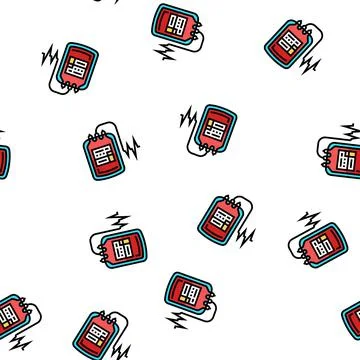 Donate blood package vector seamless pattern Illustrazione stock