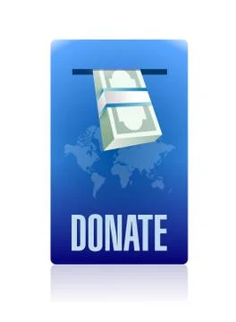 Donate in box illustration design 스톡 일러스트