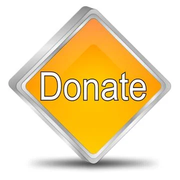 Donate Button – 3d illustration Stock Illustration