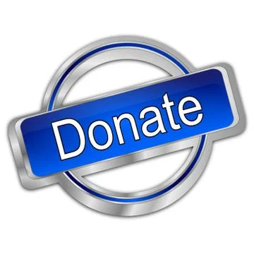 Donate Button – 3d illustration Stock Illustration
