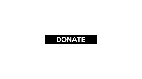 Donate button animation with Mouse Click, white background. Video stock 306753789
