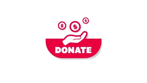 Donate button icon. donation button. donate Icon. Stock Footage 153484698