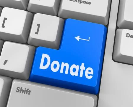 Donate button Illustration