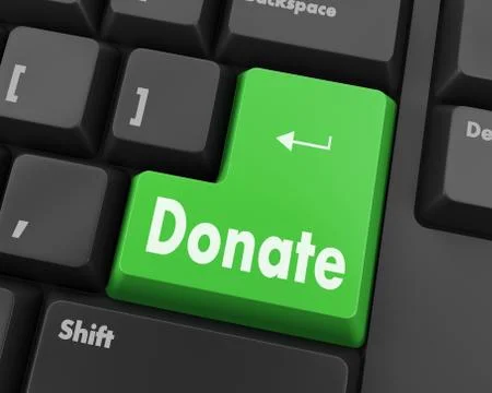 Donate button Illustration