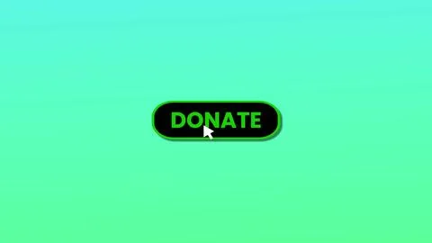 DONATE button pressed on computer screen by cursor pointer mouse illustrati.. Stock Illustration