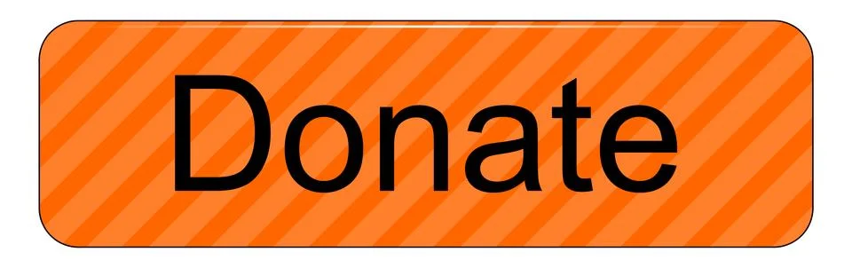 Donate Button on white background – illustration Illustrazione stock
