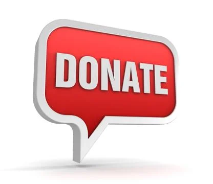 Donate concept 3d illustration Stockillustratie