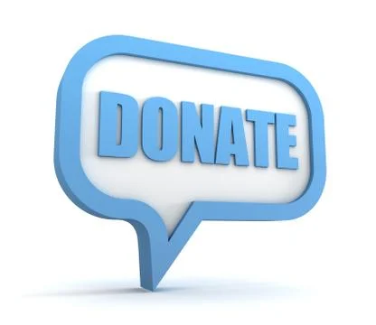 Donate concept 3d illustration Stock Illustration