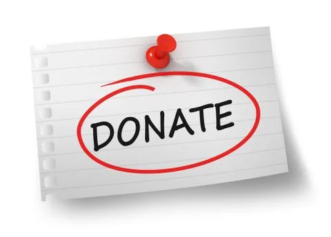Donate concept 3d illustration isolated イラスト素材