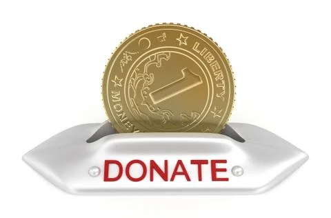 Donate concept icon, isolated on white Stock Illustration