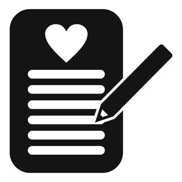 Donate help support icon simple vector. Paper document love 库存插图