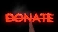 Donate hot text brand branding iron donation metal flaming heat flames 4K 4k or 4k+ Resolution