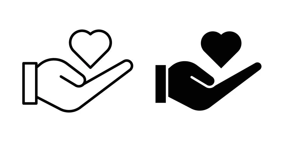 Donate icon graphic element. web icon set Stock Illustration