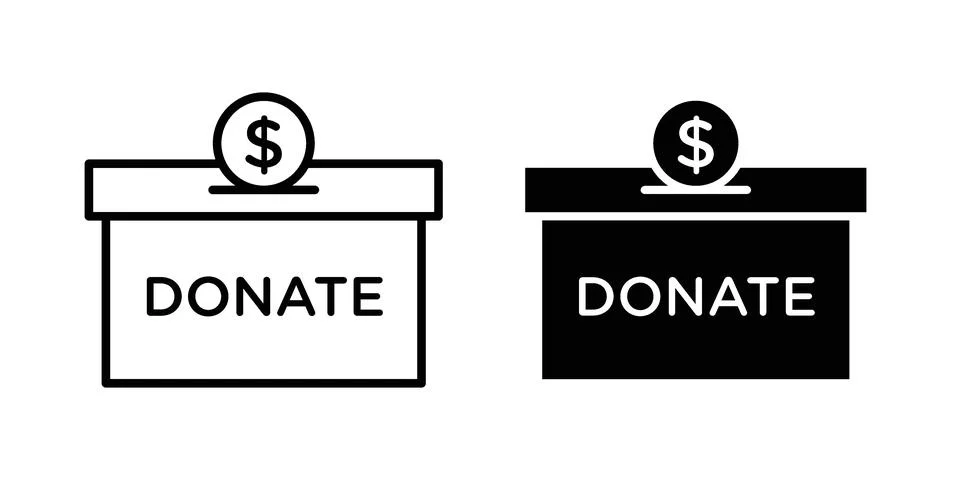 Donate icon Illustration Eps10 for web or app Stock Illustration