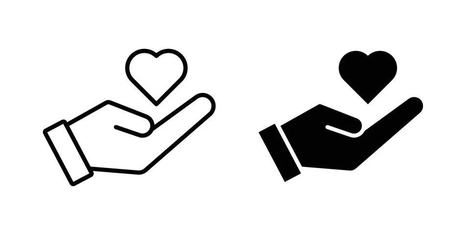 Donate icon or illustration vector symbols Stock Illustration
