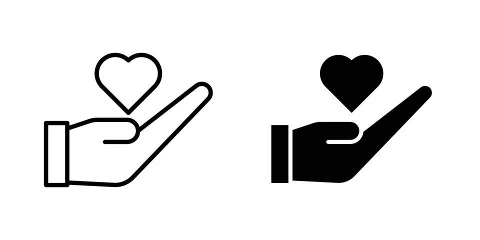 Donate icon vector design illustrations Stock Illustration