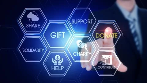 Donate Illustrazione stock