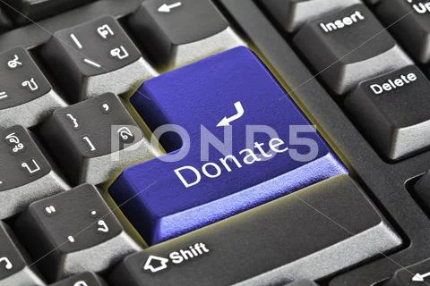 Donate key Stock Illustration