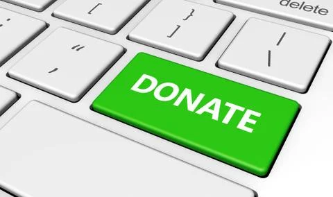 Donate Keyboard Button Stock Illustration