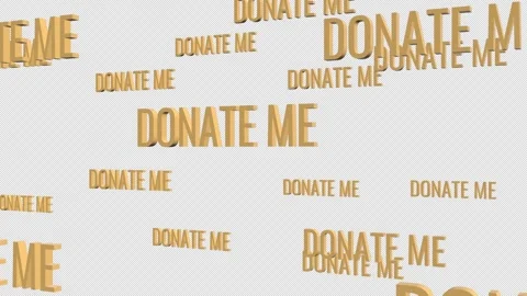 DONATE ME Text Animation. Stock Footage 315884396