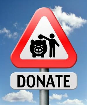 Donate money Stock Illustration